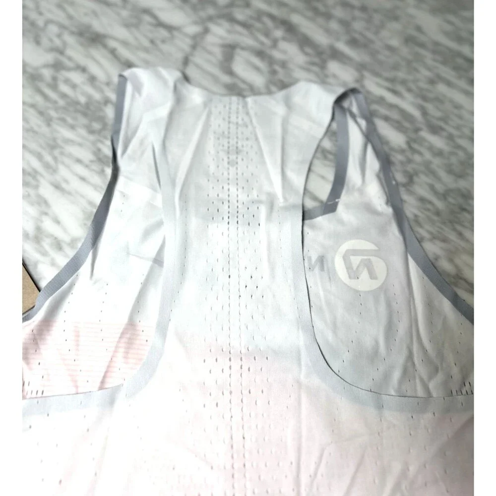 Nike ADV AeroSwift NN Track Singlet Tank Mens Medium White Orange DV7714-100